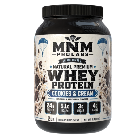 2lb Natural Premium Whey Protein Cookies & Cream