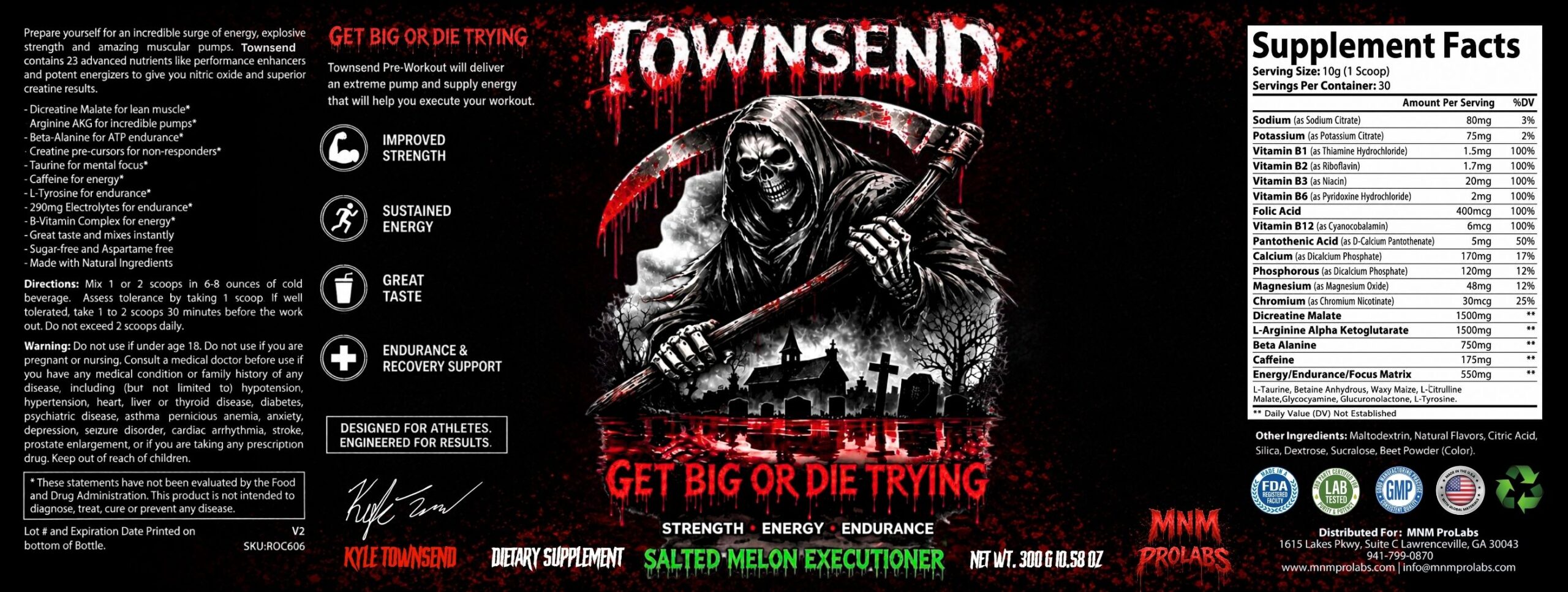 TOWNSEND™ Pre-Workout Salted Melon Executioner - Image 3