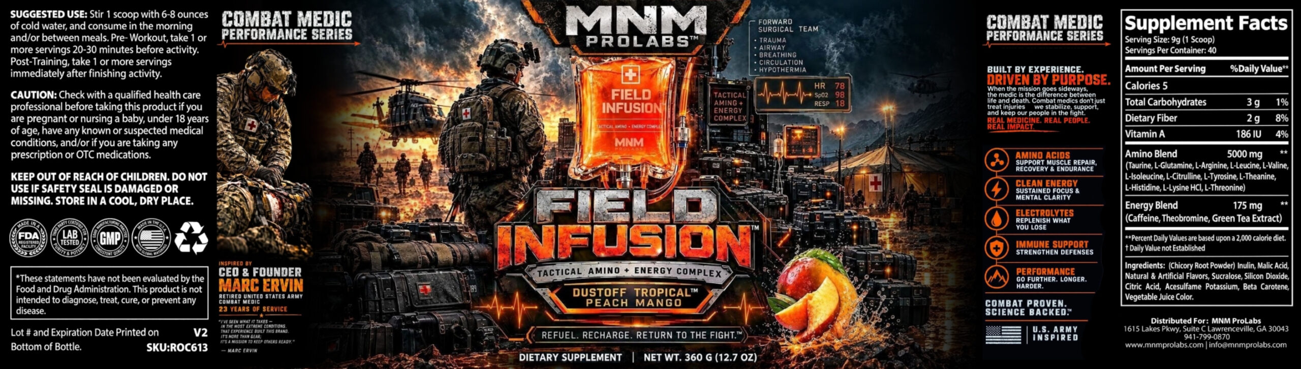 Field Infusion™ Dustoff Tropical™ Peach Mango - Image 3
