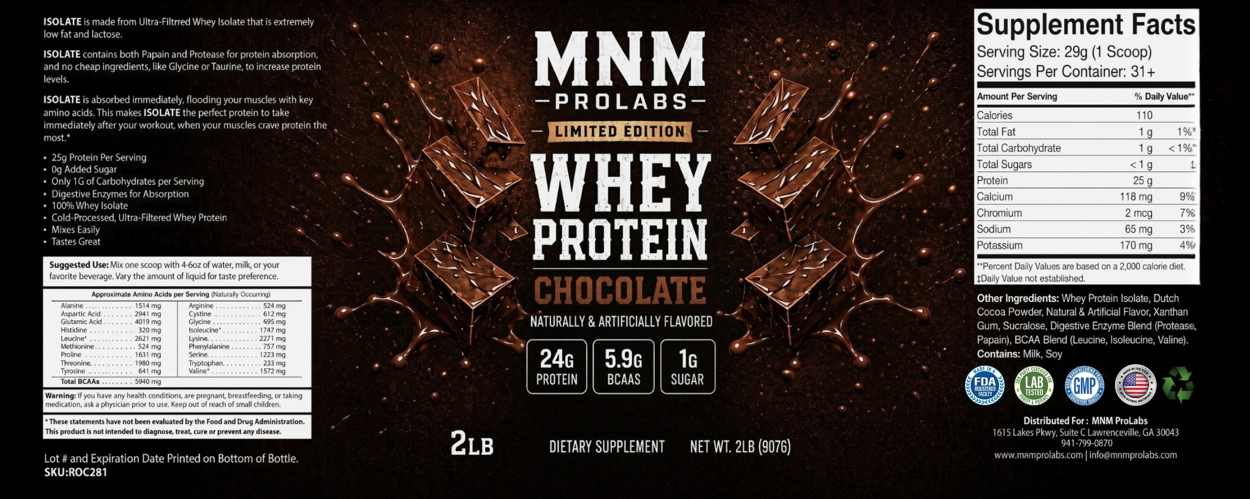 2lb Limited Edition WHEY ISOLATE Chocolate - Image 4