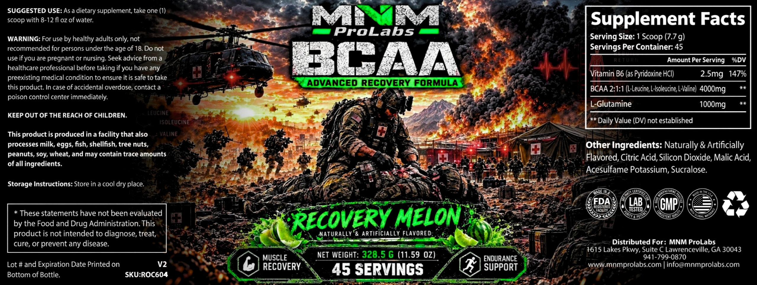 BCAA Advanced Formula Recovery Melon - Image 3