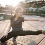 flexible sports woman