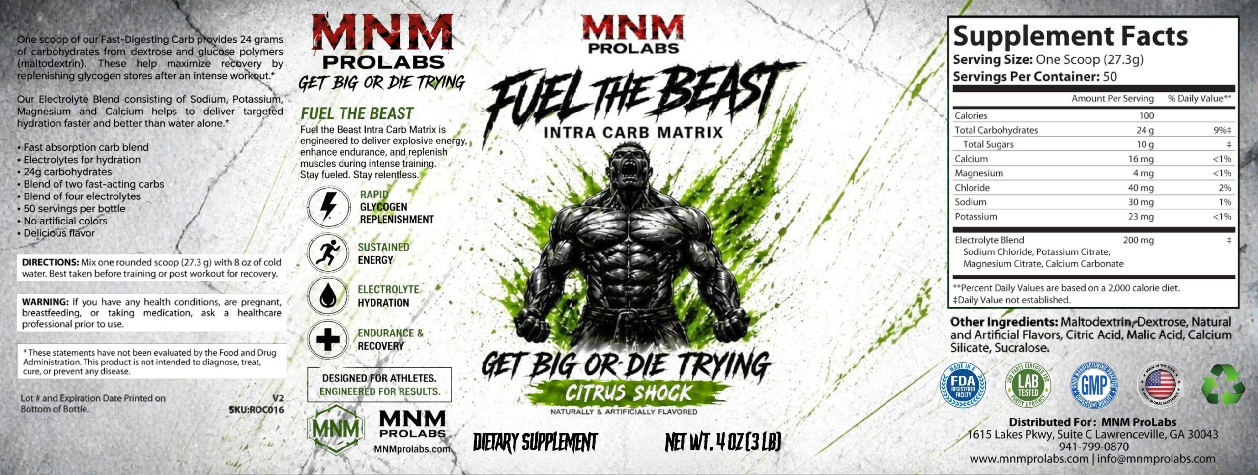 FUEL THE BEAST Intra Carb Matrix - Image 3