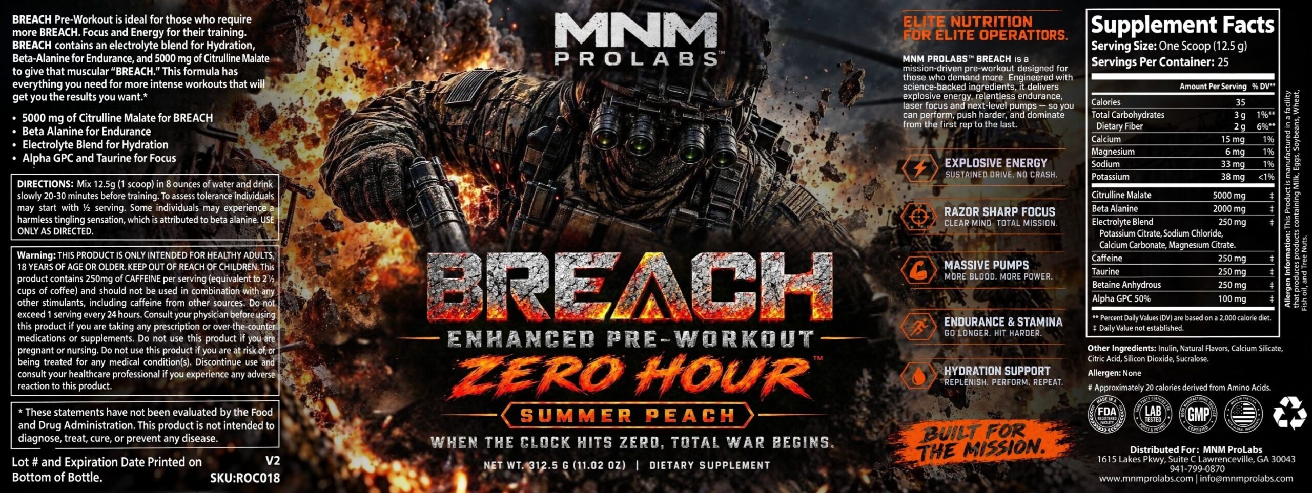 BREACH™ Enhanced Pre-Workout – ZERO HOUR™ - Image 5