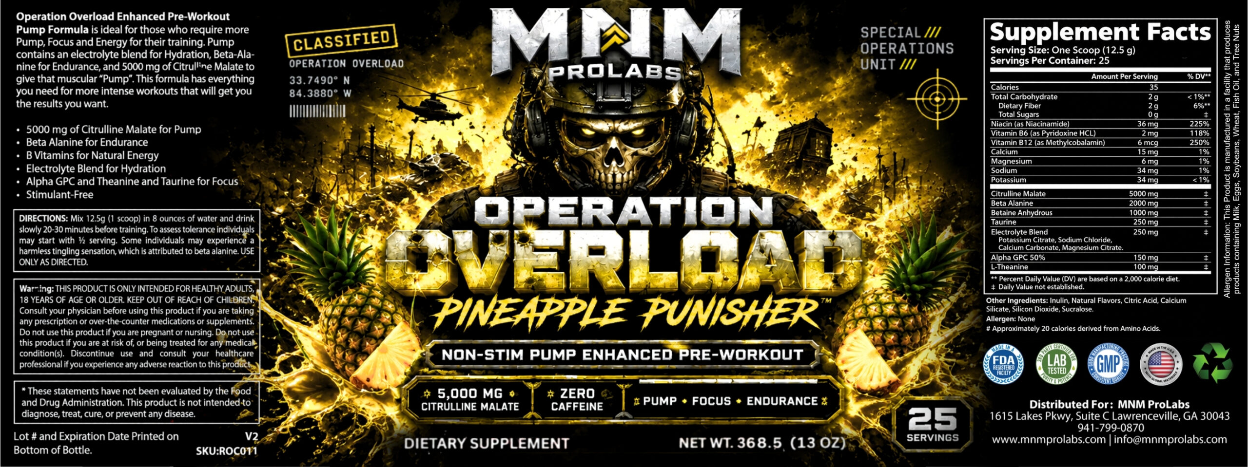 OPERATION OVERLOAD™ Pump Formula Pineapple Punisher - Image 3