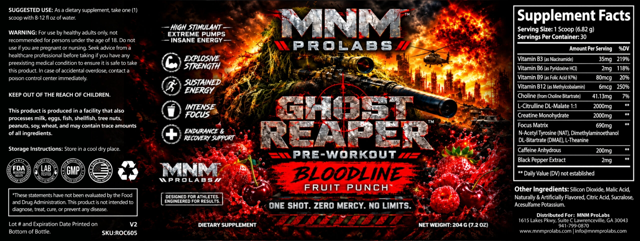GHOST REAPER™ Pre-Workout Bloodline Fruit Punch - Image 3