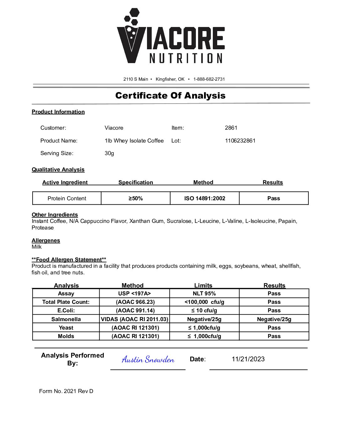 1lb GUARDIAN ONE™ Premium Whey Isolate Protein – Tactical Cappuccino™ - Image 6