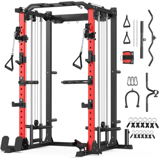 UltraCore Elite Power Rack System – 2000 lb Capacity w/ Dual Pulley