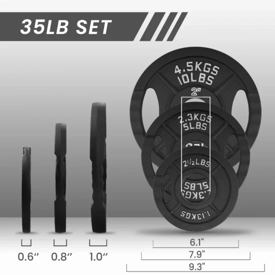 Durable Cast Iron Weight Training Plates