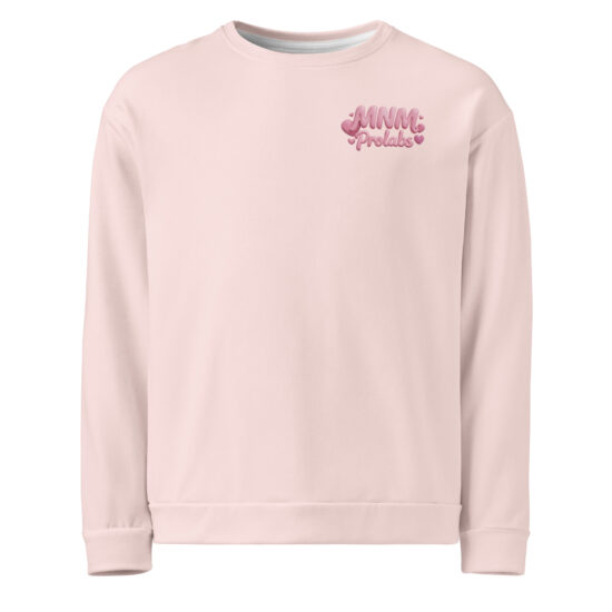 Training Pink Sweatshirt - Bold Print. Cozy Power