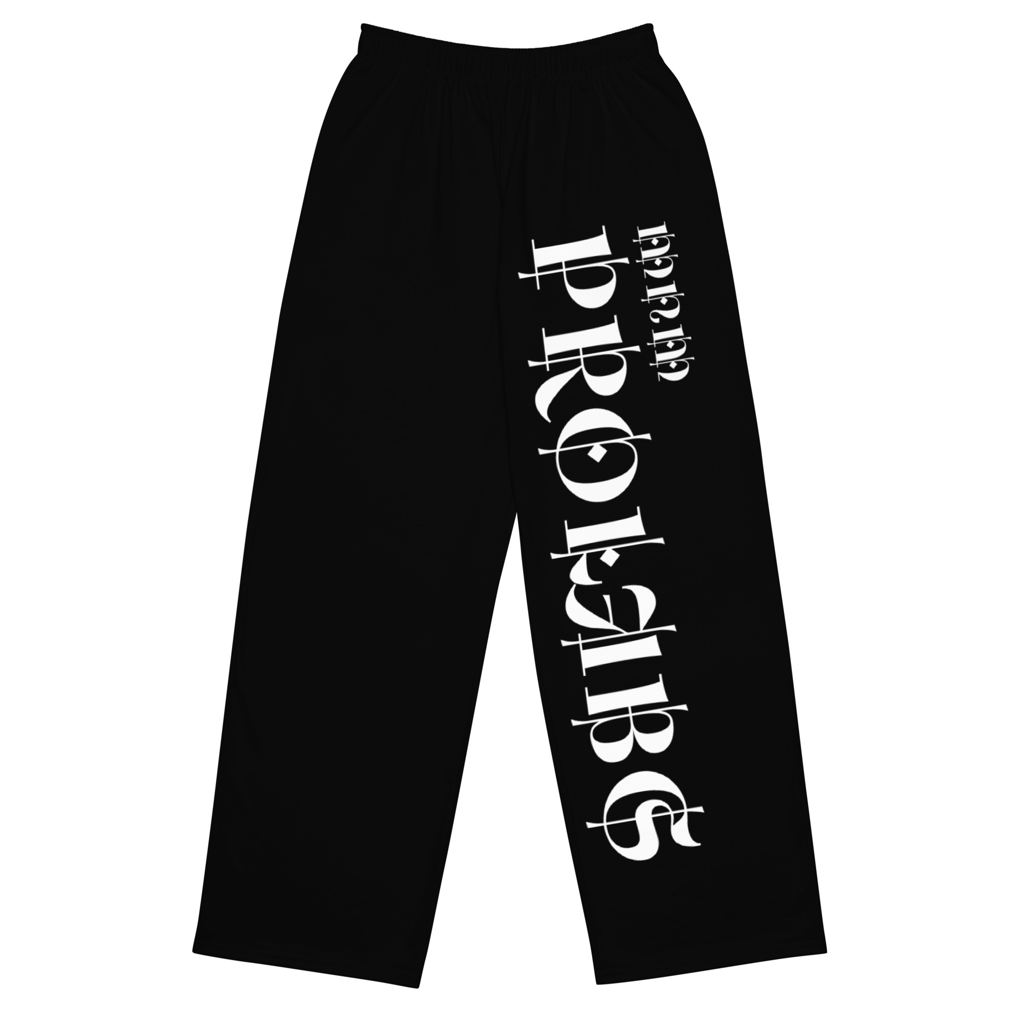 alloverprintunisexwidelegpantswhitefront699f224845bdajpg MNM ProLabs