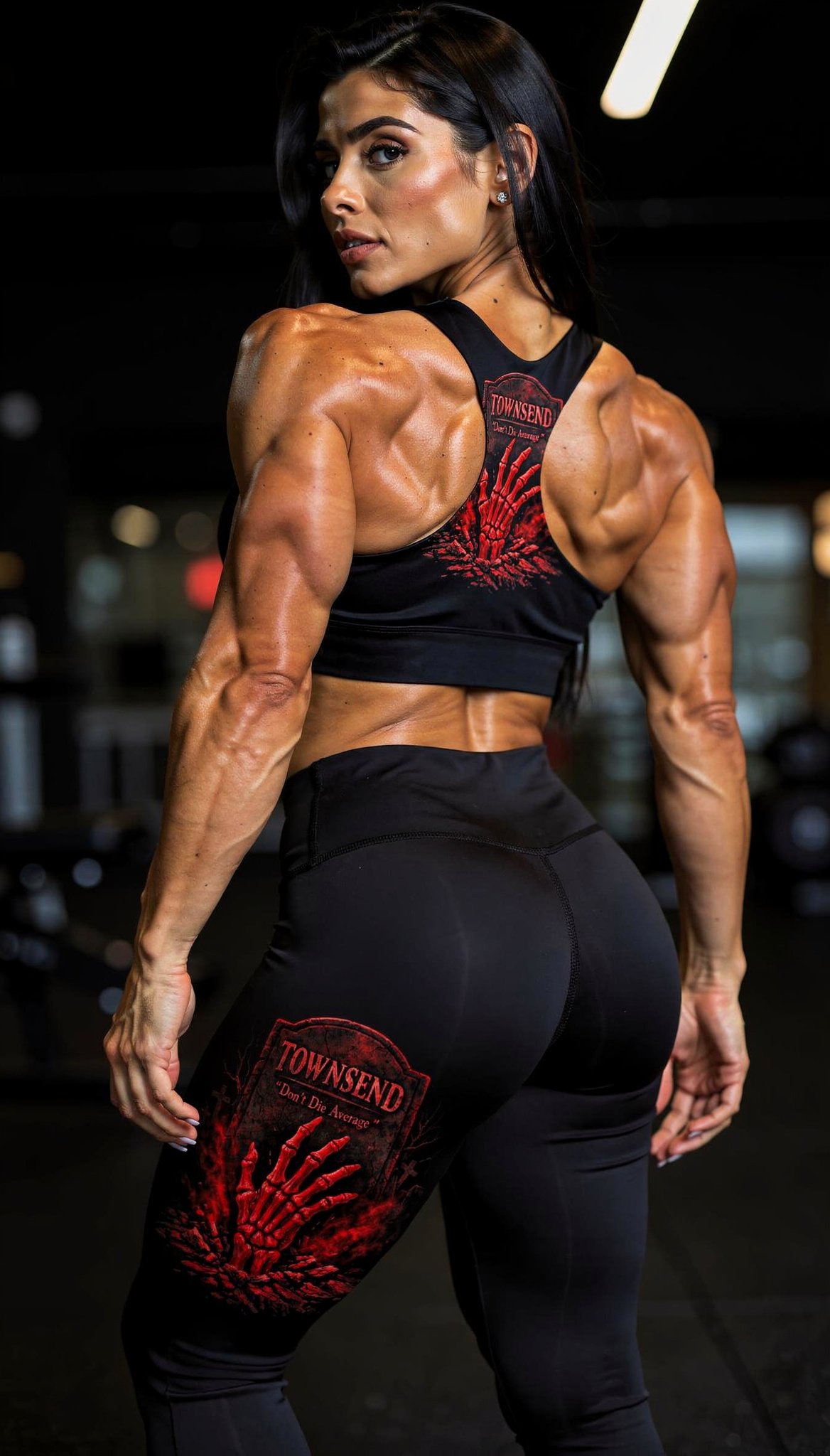 Don’t Die Average Longline Sports Bra (Grave Edition) - Image 4