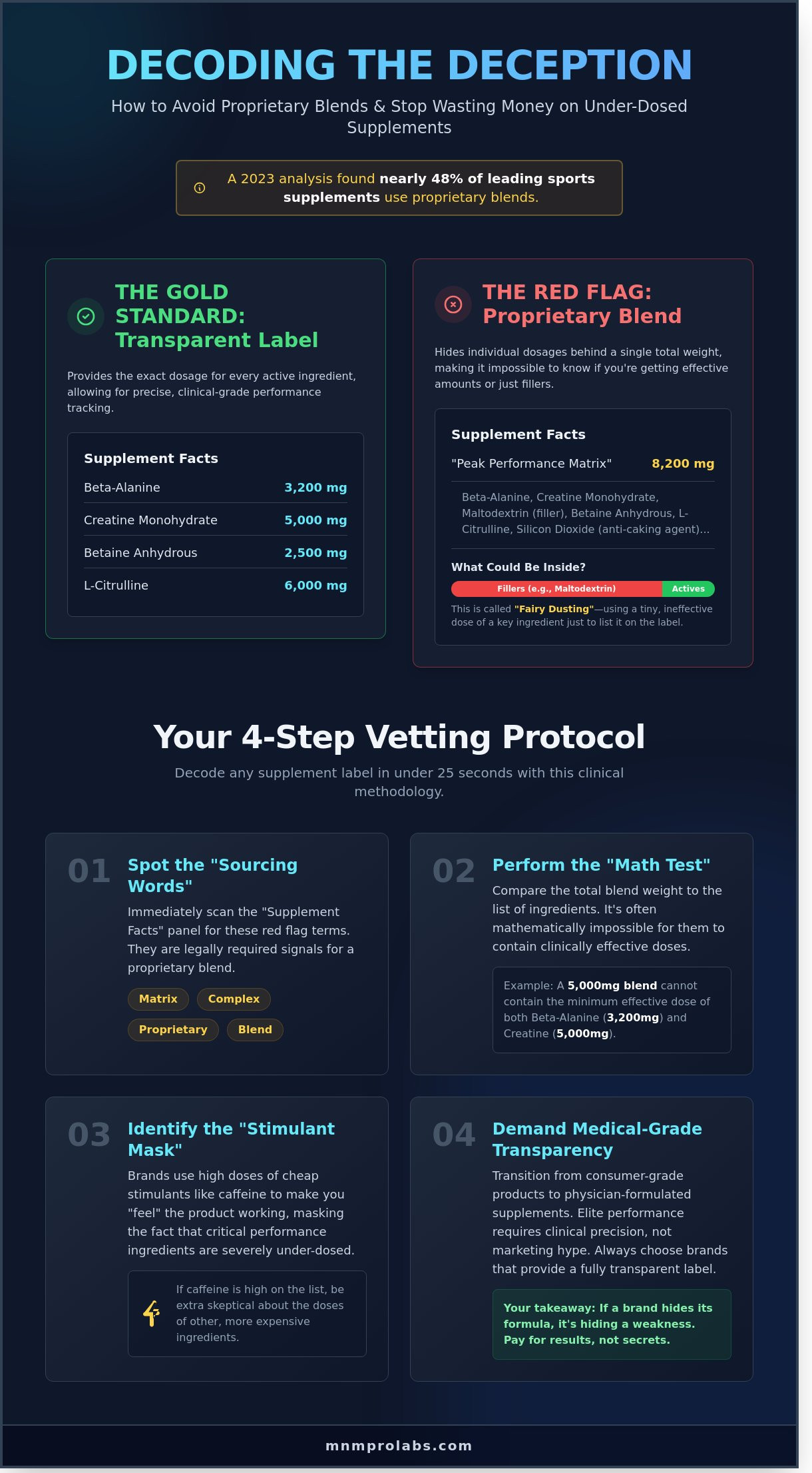 How to Avoid Proprietary Blends in Supplements: A Guide to Label Transparency