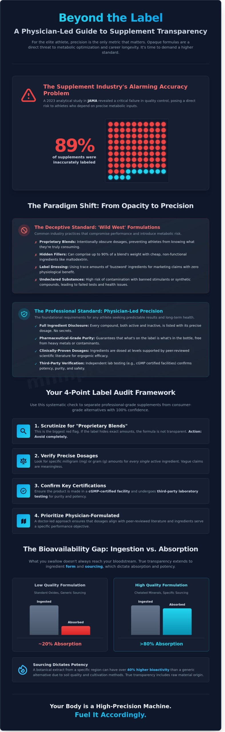 The Critical Importance of Supplement Transparency for Elite Performance